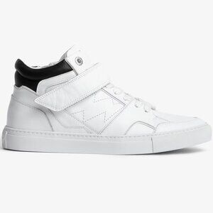 Zadig & Voltaire White and Black Sneakers